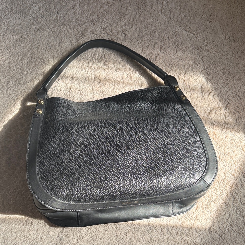 Louise et Cie Charcoal Textured Hobo Bag